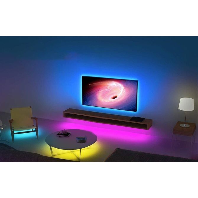 Pametni WiFi RGL LED trak USB Tuya Alexa Google Assistant 2,8m 2