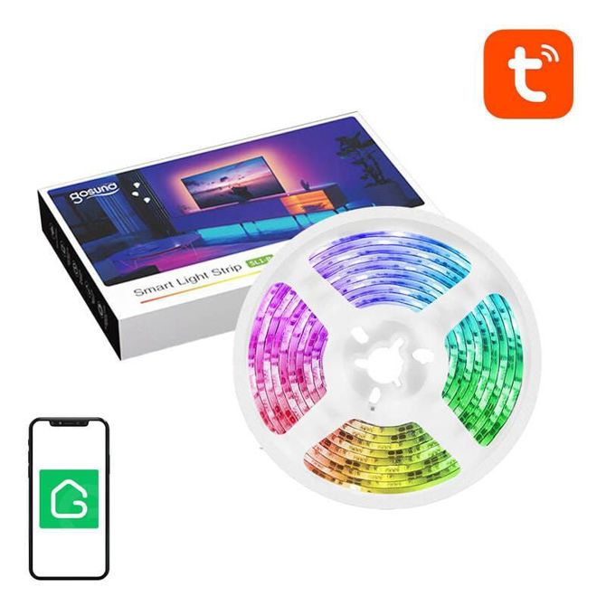 Pametni WiFi RGL LED trak USB Tuya Alexa Google Assistant 2,8m 3