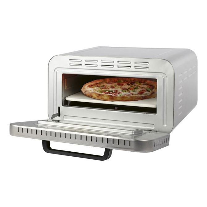 Pekač za pizzo ProfiCook PC-PO 1323 nerjaveče jeklo, do 2100 W, premer pice 31,5 cm, temperatura do 400 °C, grafični zaslon na dotik 2