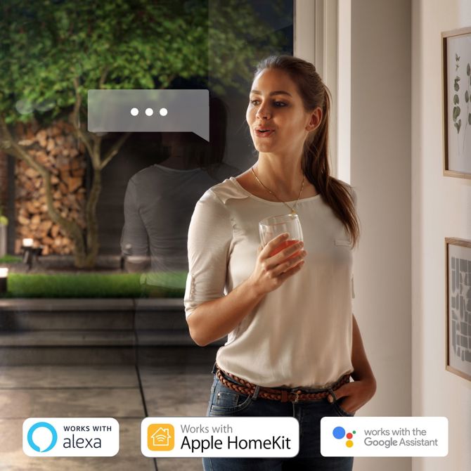 Zunanja LED svetilka Philips Hue White Colour Ambiance Resonate stenska svetilka črna 1200lm 6