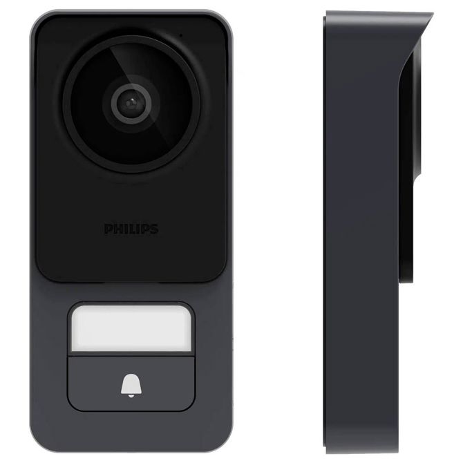 Video vratni domofon Philips WelcomeEye Lite 2, 7-palčni zaslon na dotik, 2-žilni sistem, RFID odklepanje, črne barve 2
