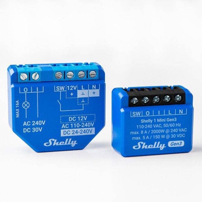 Rele Shelly 1 Mini Gen3 (modro) 5