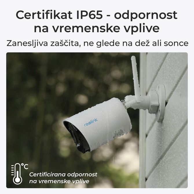 Reolink IP Kamera Argus serija B320 3MP, Zunanja, Baterijska, dvosmerni zvok BWB2K07 6
