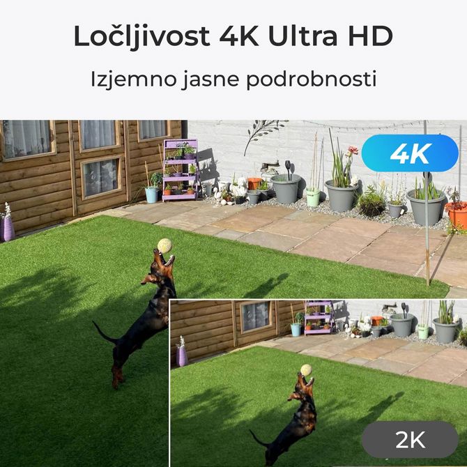 Reolink IP Kamera GO serija G450 4K, Zunanja, Baterijska, 4G LTE, 360° pogled +Solarni Panel B4GPT4K06SP 6