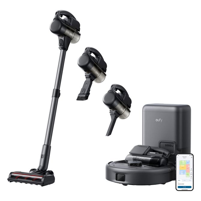 Robotski sesalnik Eufy E20 3 v 1, LiDAR navigacija, mokro brisanje, Wi-Fi, 8000 Pa, 150 min delovanja 3