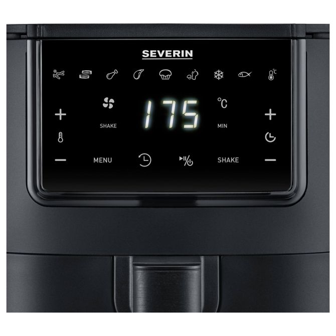 Cvrtnik na vroči zrak Severin FR 2461, 4L, 1300 W, časovna funkcija, z zaslonom 4