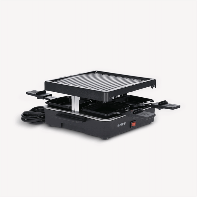 Kompaktni mini raclette žar Severin RG 2370  z aluminijastimi ponevmi za 4 osebe 2