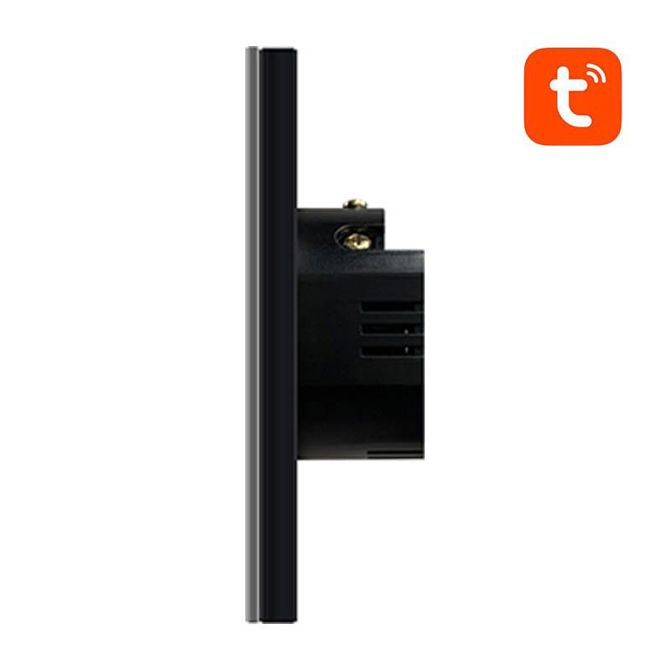 Pametno stikalo za luč ZigBee Avatto LZTS02-EU-B1 1 Way No Neutral TUYA (črno) 3