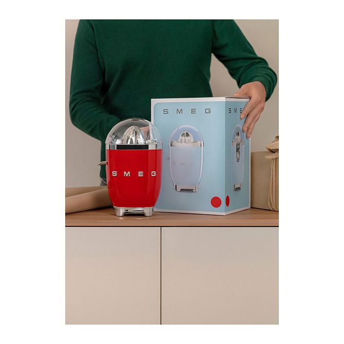 Ožemalnik Smeg CJF11RDEU rdeča, 70 W, nerjaveče jeklo, funkcija proti kapljanju, filter za pulpo 2