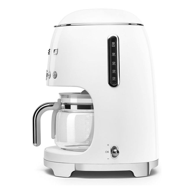 Filter kavni aparat Smeg DCF02WHEU 50s stil, 1,25 l, nastavljiva moč, programabilen časovnik, bela 2