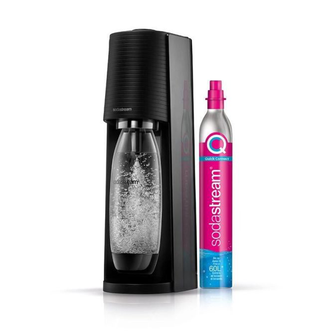 SodaStream Terra Valuepack QC črn aparat za gaziranje (1012812310) + 2 x 1L plastenke 2
