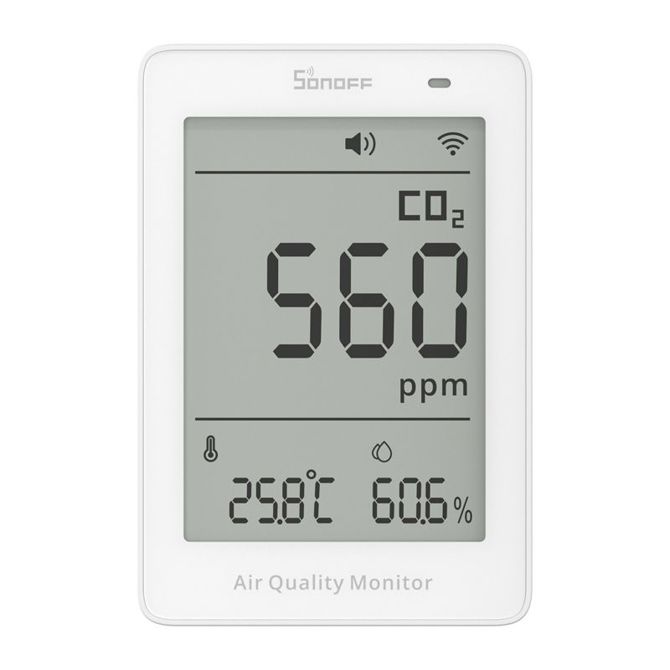 Sonoff AirGuard CO2 SAWF-08P WiFi LCD merilnik kakovosti zraka 2