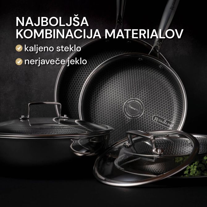 Steklena pokrovka Rosmarino HexaPRO - 28 cm 5