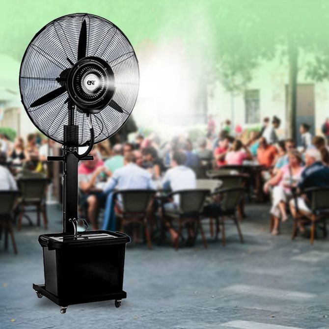 Stoječi ventilator z razpršilcem vode, 41l 3