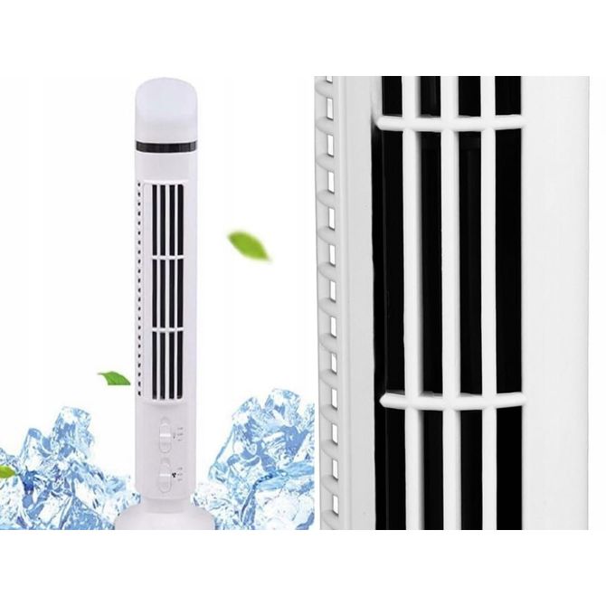 Ventilator Verk USB 38cm LED bel brez lopatic, tiho delovanje, 2 hitrosti, kompaktna velikost 4