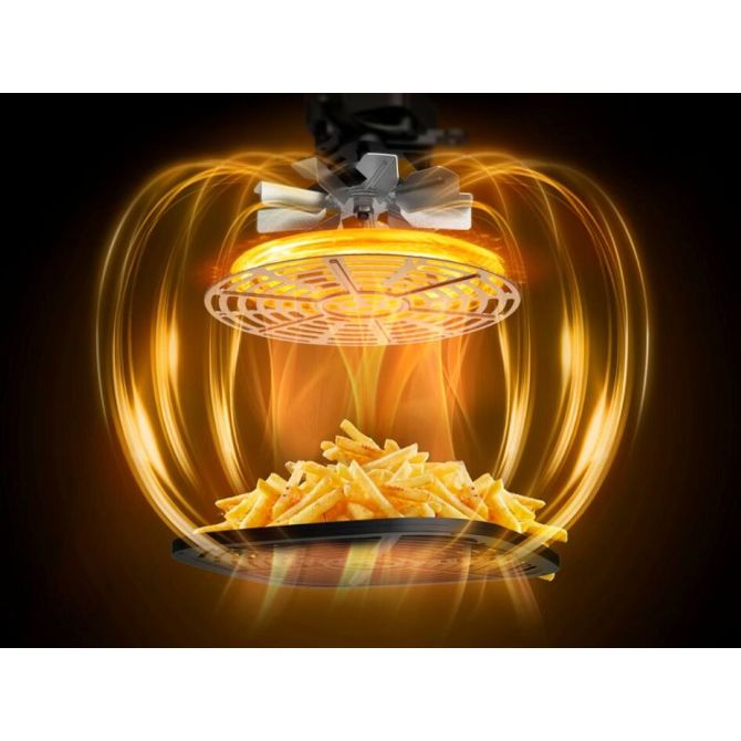 Cvrtnik na vroč zrak Tefal Easy Fry Mega Compact EY8618E0, 7,5 l, 2020 W, črne barve 4