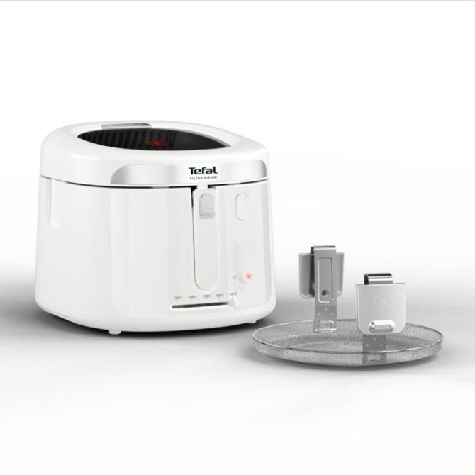 Cvrtnik Tefal Filtra Vision FF2541E0, 1900 W, 2,1 l olja, 1,2 kg hrane, veliko okno 2