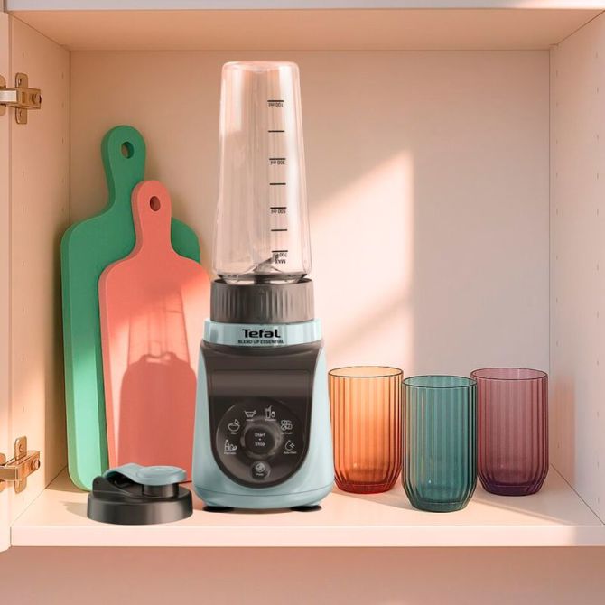 Mini blender Tefal Blend Up Essential BL1E04F0, 800 W, 6 programov, zelene barve 3