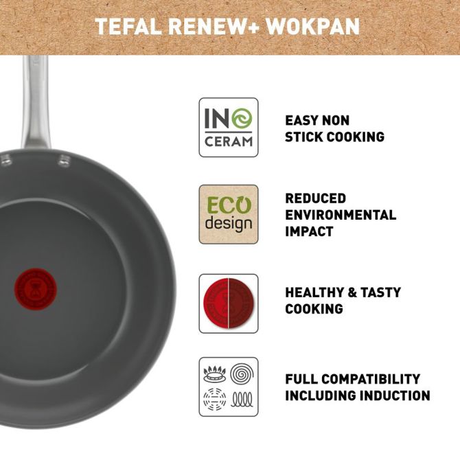 Vok ponev Tefal Renew+ 28cm [C4241943] 3
