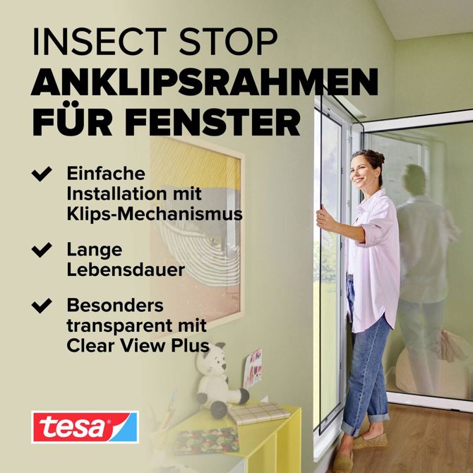 Okenska mreža za zaščito pred insekti Tesa Insect Stop 55360-00002-00 (Š x V) 1.2 m x 2.4 m, antracitna - 1 kos 2