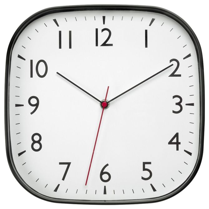 TFA Dostmann 60.3076.01 kvarčna stenska ura 279 mm x 49 mm x 279 mm  črna tanek urni mehanizem (tihi) 2