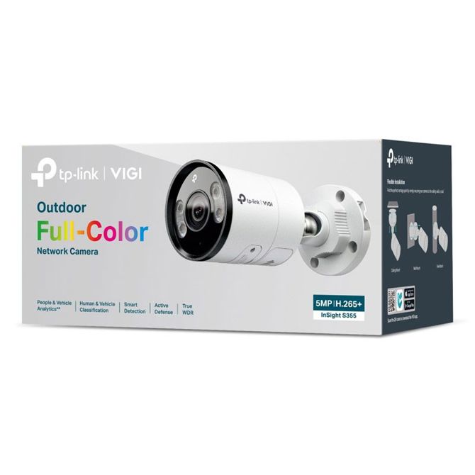 Varnostna kamera TP-LINK InSight S355 4mm Full-Color IR dnevna/nočna 5MP LAN 2880x1620 zunanja 4