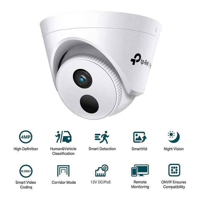 IP kamera TP-Link Omada IPCam VIGI C440I (2,8 mm) 4 MP polnobarvna kupola 2