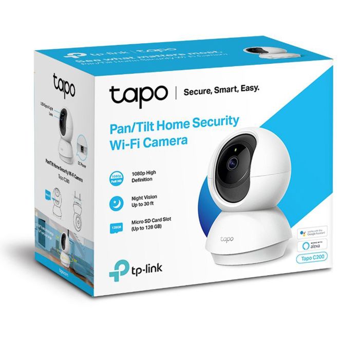 Nadzorna kamera TP-Link Tapo C200, dnevno-nočna, vrtenje/nagibanje, FHD, Wi-Fi, bela 3