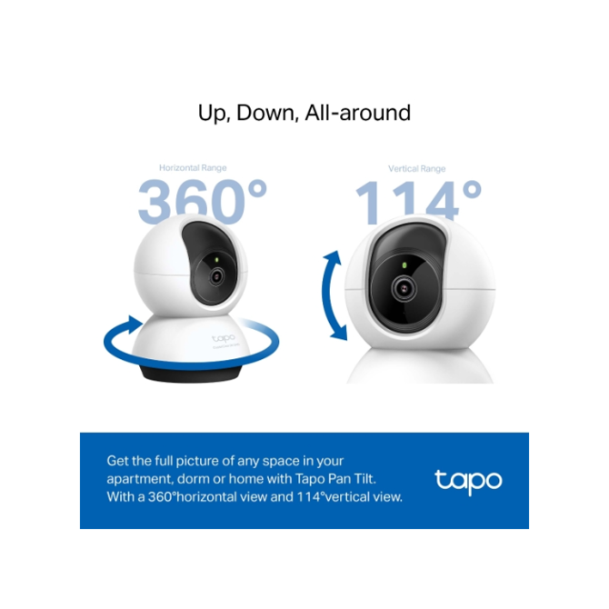 TP-LINK Tapo C220 2k 4MP QHD WiFi Pan/Tilt varnostna kamera 2