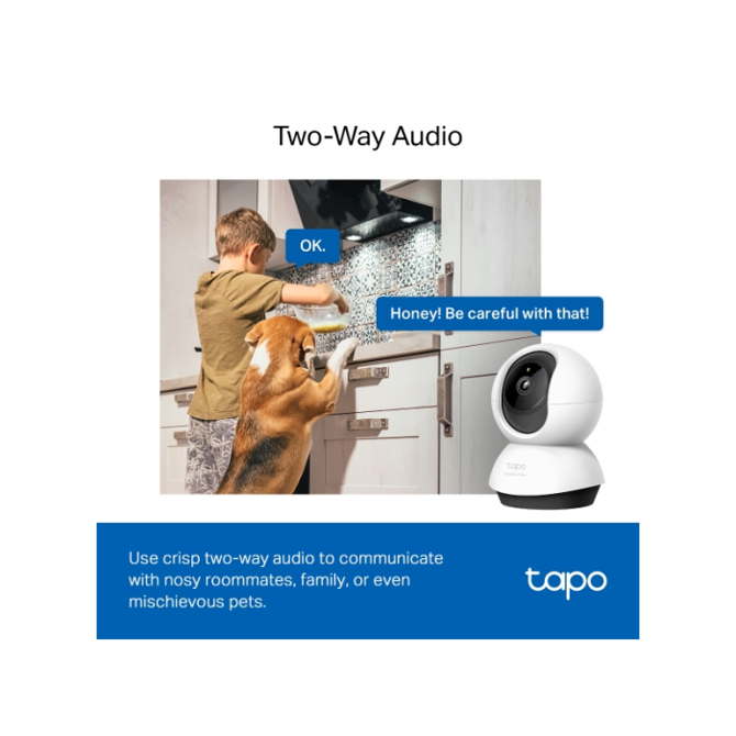 TP-LINK Tapo C220 2k 4MP QHD WiFi Pan/Tilt varnostna kamera 5