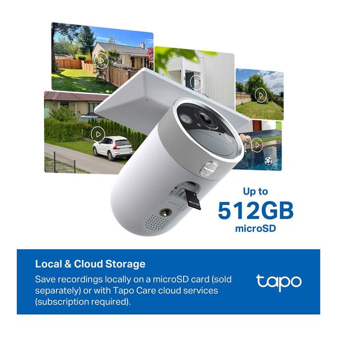 Varnostna kamera TP-Link Tapo C465 4K UHD Wi-Fi, AI zaznavanje, nočni vid, sončna energija, odporna na vremenske vplive 4