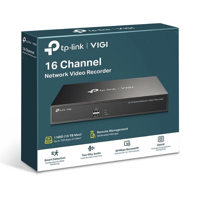 TP-LINK VIGI NVR1016H 16 kanalni 2xUSB 2.0 HDMI/VGA/LAN Mini PC, video snemalnik 3