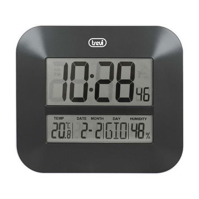 TREVI OM 3520 D digitalna ura, stenska / namizna, čas, datum, temperatura, vlažnost, črna 2