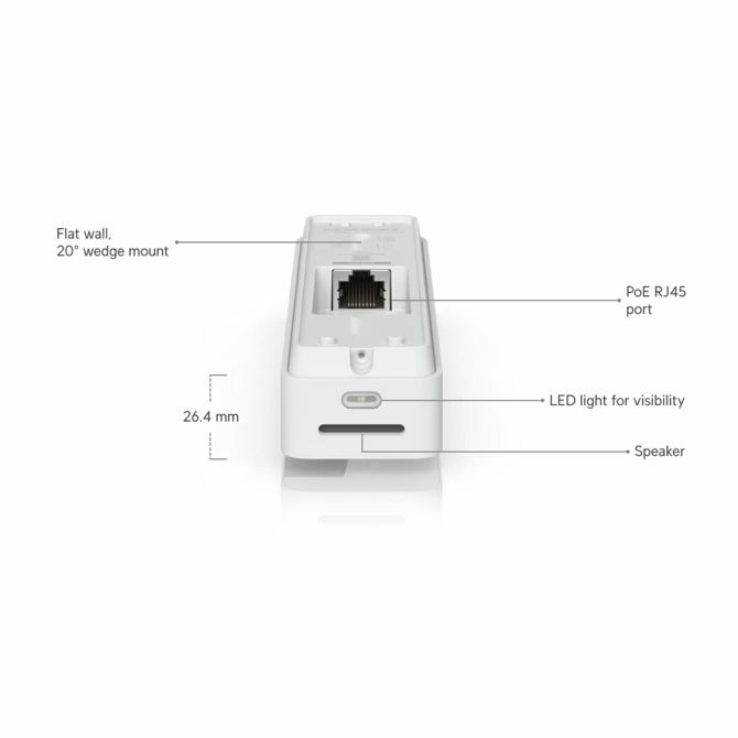 Video domofon Ubiquiti  PoE Doorbell Lite bel UVC-Doorbell-W 3