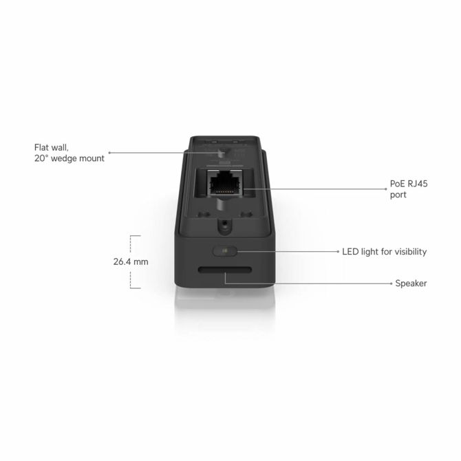 Video domofon Ubiquiti  PoE Doorbell Lite črn UVC-Doorbell-B 3