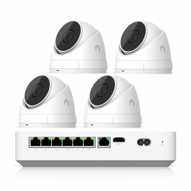 Video nadzorni sistem UBIQUITI UNVR-Instant-Kit, 4× kamera G5 Turret 4.0MP, NVR snemalnik, HDD 1TB, IP66 2