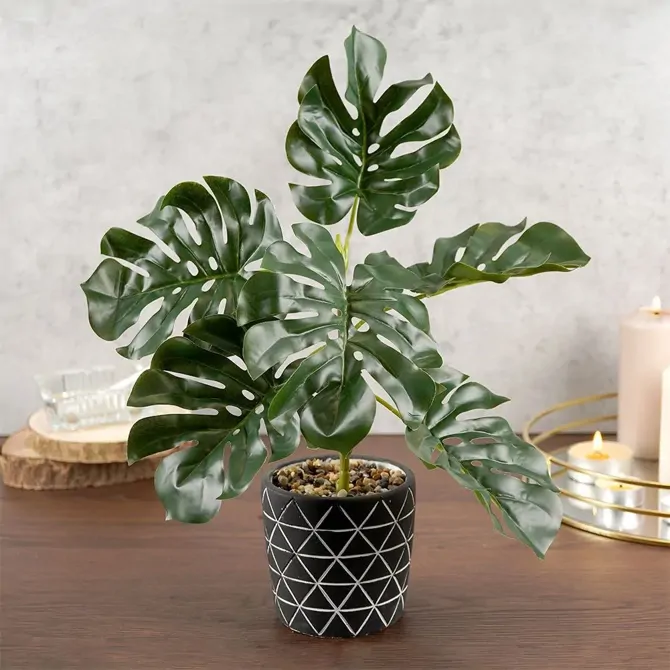 Umetna rastlina monstera v lončku 38cm 3