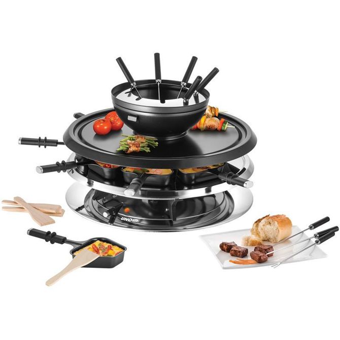 Večnamenska naprava za raclette Unold Raclette Multi 4-v-1 48726 , žar in fondue 2