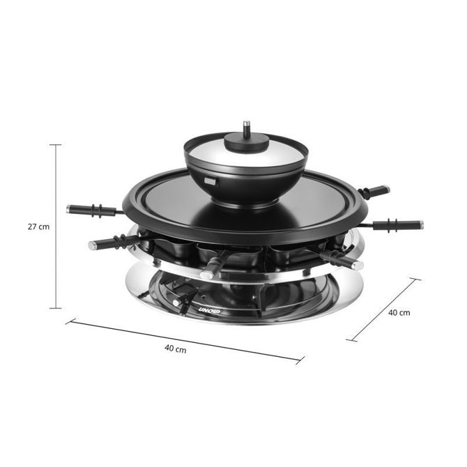 Večnamenska naprava za raclette Unold Raclette Multi 4-v-1 48726 , žar in fondue 6