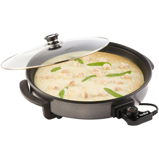 VonShef električna ponev 42cm okrogla 3