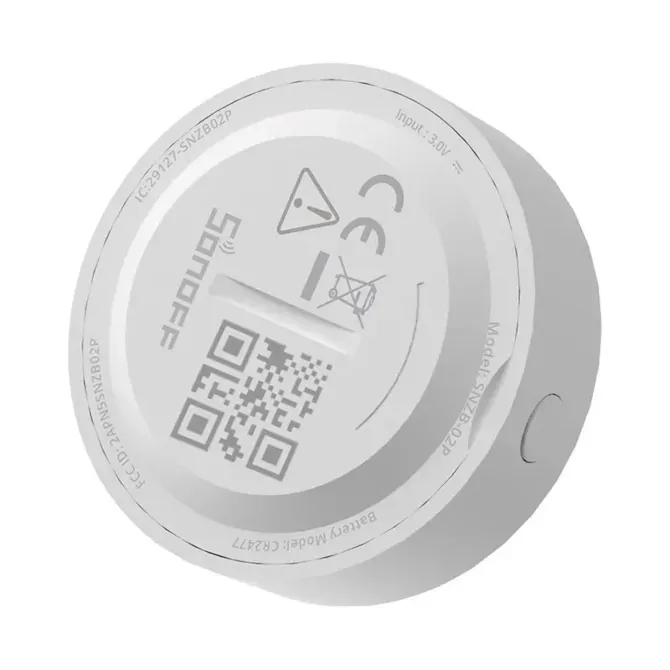 Pametni Zigbee senzor temperature in vlažnosti Sonoff SNZB-02P (okrogel) 5