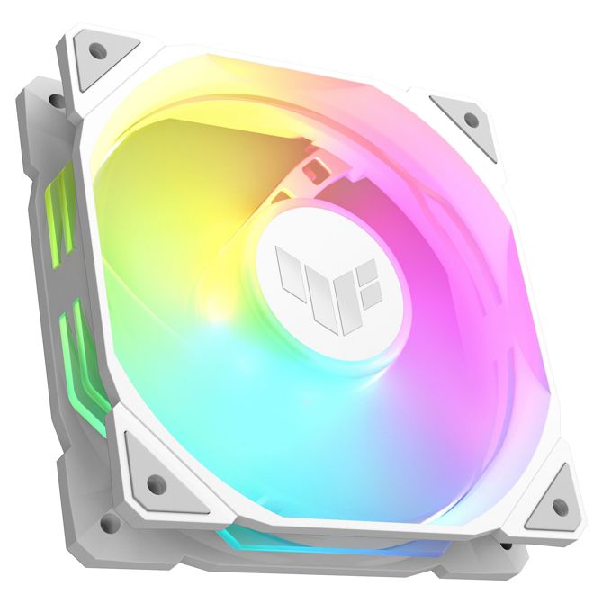 120 mm ASUS TUF GAMING TR120 ARGB 3x ventilatorji za ohišje, obrnjeni, beli, 120 mm, PWM