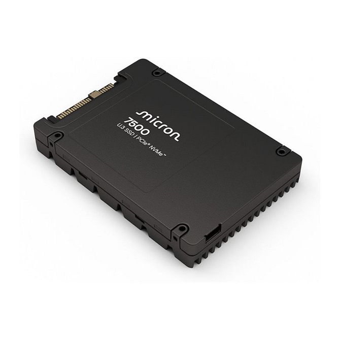 2,5-palčni 7,68 TB Micron 7500 PRO Read Intensive MTFDKCC7T6TGP-1BK1DABYYR 1,0 DPWD 63,5 mm U.3 PCIe (NVMe) SSD SED 256-bit AES Readerware