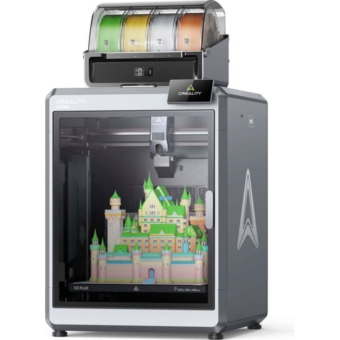 3D-tiskalnik Creality K2 PLUS Combo, 3D-tiskalnik (vklj. s sistemom CFS s 4 pladnji za filament)
