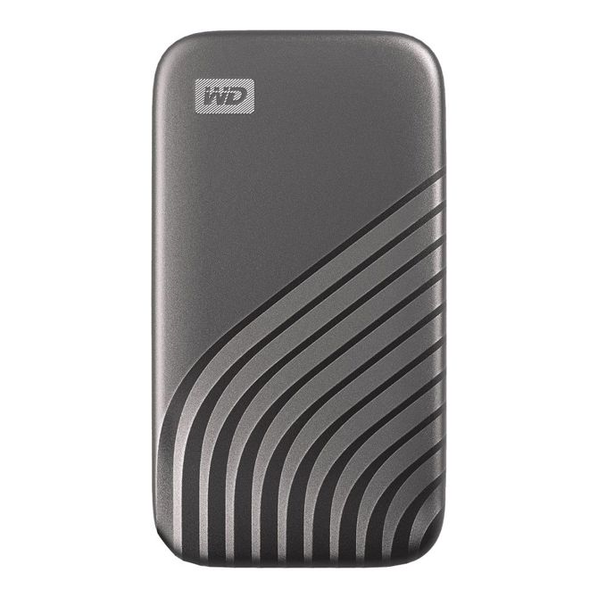 Zunanji SSD disk Western Digital MyPassport 4TB NVMe USB 3.2 Gen2 siva, 1050 MB/s, šifriranje AES