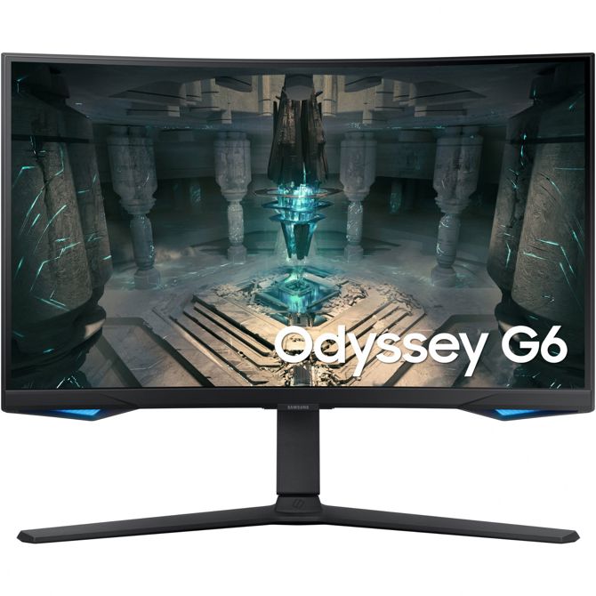 Monitor Samsung S27BG650EU ODYSSEY G6 68,58 cm (27,0), 350cd/m2, 16:9 1ms 2xHDMI DisplayPort VESA Pivot Speaker QHD 240Hz Curved Gaming Black