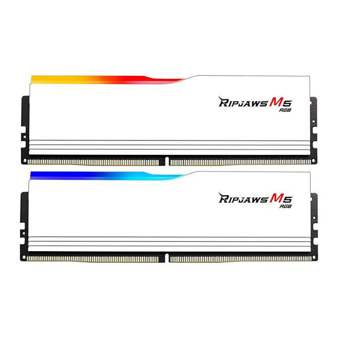 96GB G.Skill DIMM 5600 (2x 48 GB) dvojni komplet (wei, F5-5600J4040D48GX2-RM5RW, Ripjaws M5 RGB, INTEL XMP)
