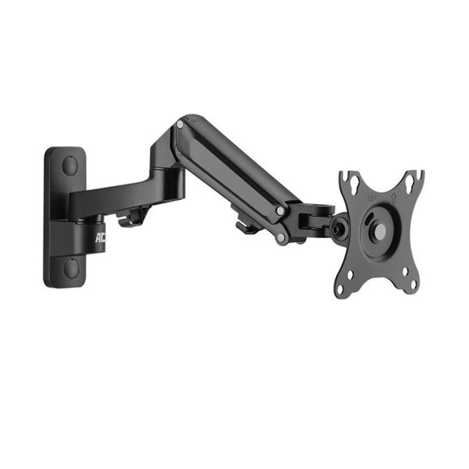 Stenski nosilec za monitor ACT AC8310 s plinsko vzmetjo 1 zaslon 17”- 27” črna