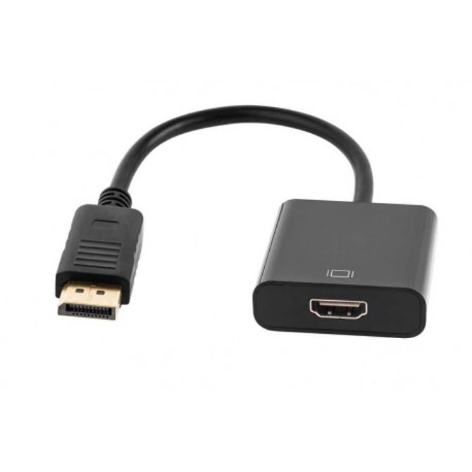 Adapter Cabletech, DisplayPort M > HDMI Ž, črn