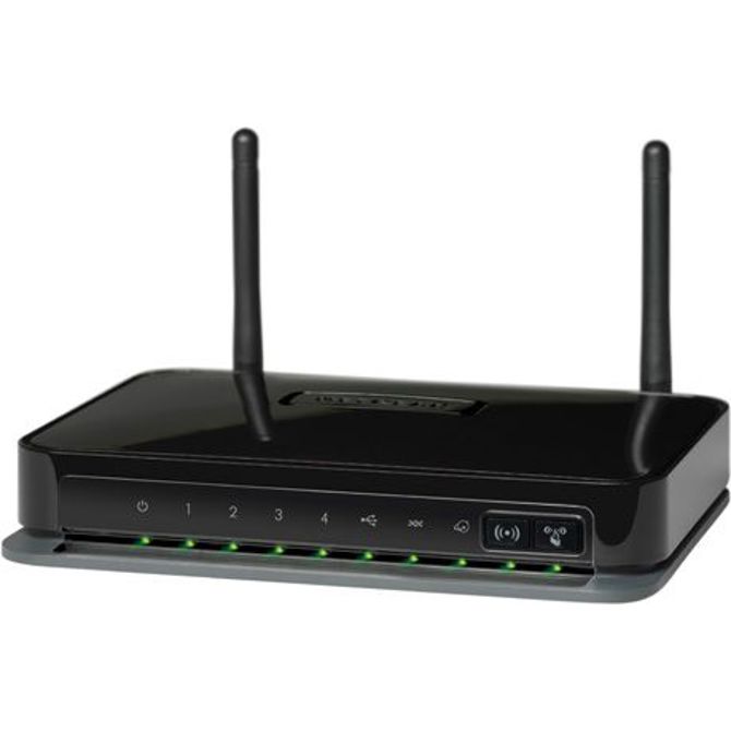 NETGEAR DGN2200MB ADSL2+ Modem Mobile Router w WiFi N 300 Mbps with USB for 3G backup